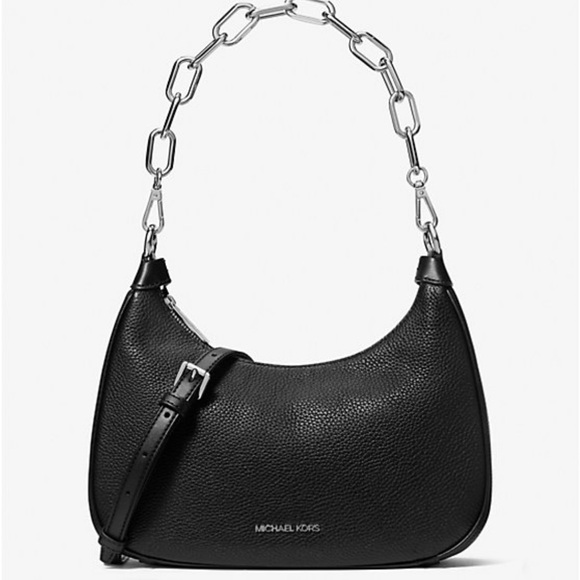 Michael Kors Cora Large Pebbled Leather Shoulder Bag - Picture 2 of 4